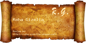 Reha Gizella névjegykártya