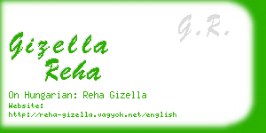 gizella reha business card